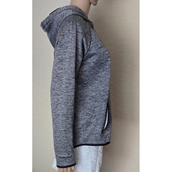 Under Armour Storm1 Loose Women's Heather Gray Purple Hoodie Sweatshirt size M - Picture 2 of 7